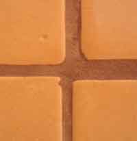 Irregular grout lines in Saltillo tile