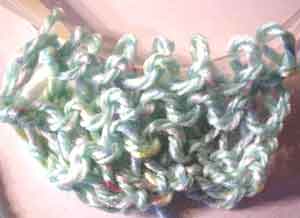 Plain knitting sample--no elastic